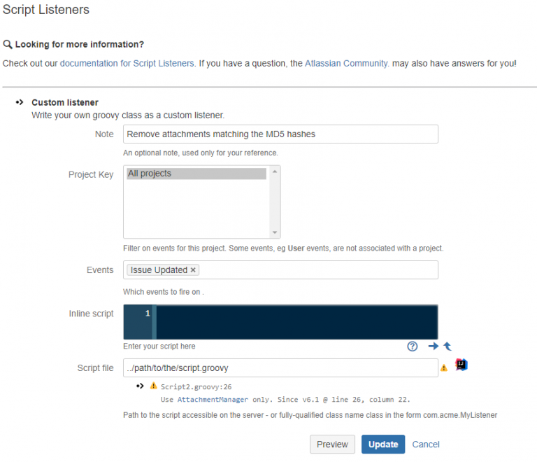 Remove Jira Issue Attachments by MD5 Hash I am Davin